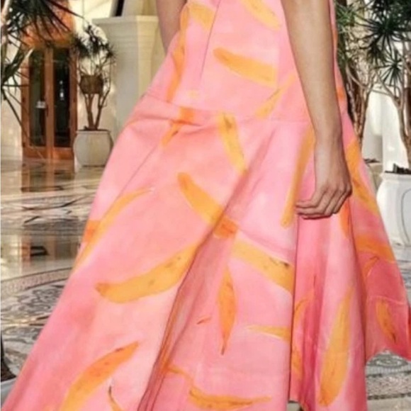 Tik Tok viral Zara Pink Banana Print Skirt, Size XL NEW WITH TAGS - Picture 4 of 5